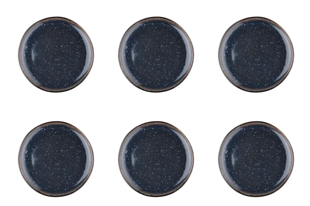 bord IRIS Ø21,5cm - 6 stuks - Nachtblauw