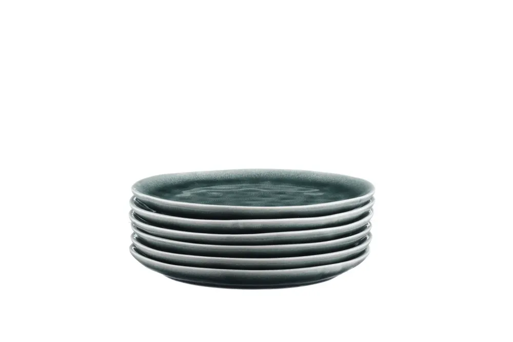 bord MOON Ø21cm - 6 stuks - Petroleum