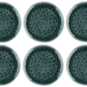 bord MOON Ø28,5cm - 6 stuks - Petroleum