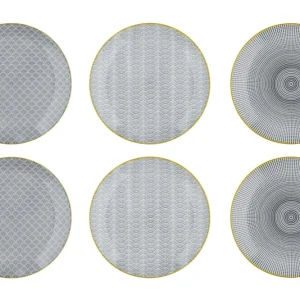 bord PATTERN Ø26cm - 6 stuks - Eclipse