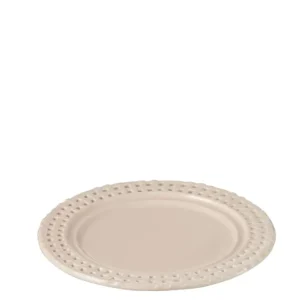 Bord rond keramiek roze