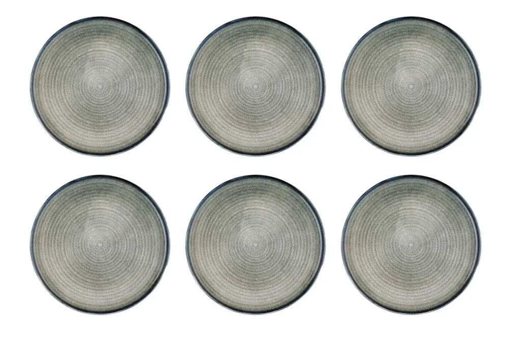 bord ZEN Ø28cm - 6 stuks - Naturel