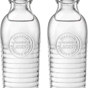 Bormioli Rocco Beugelflessen / Weckflessen Officina 1825 - Transparant - 1.2 liter - 2 stuks