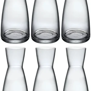 Bormioli Rocco Karaffen / Waterkaraffen Ypsilon - Transparant - 500 ml - 6 stuks
