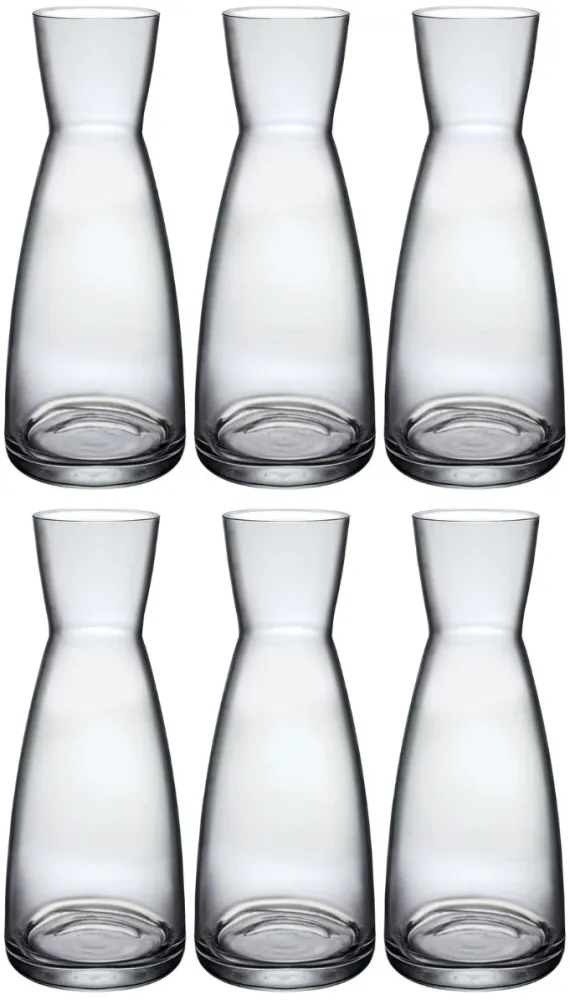 Bormioli Rocco Karaffen / Waterkaraffen Ypsilon - Transparant - 500 ml - 6 stuks
