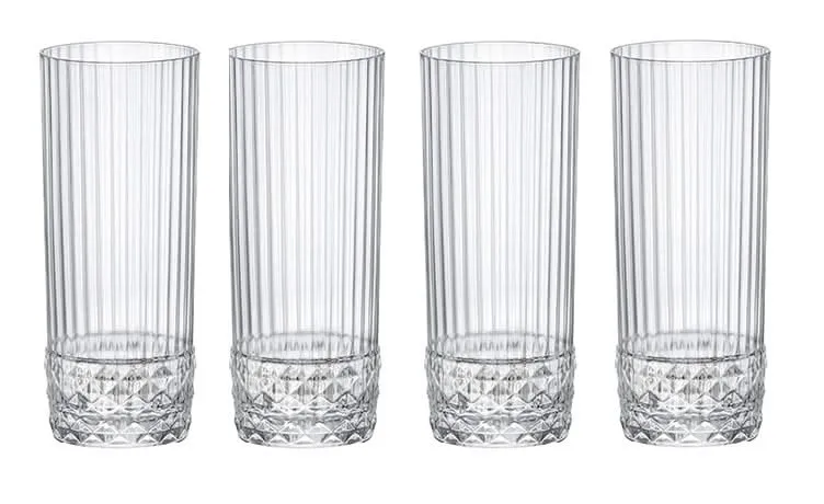 Bormioli Rocco Longdrinkglazen America 20's - 400 ml - 4 stuks