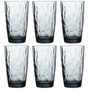 Bormioli Rocco Longdrinkglazen Diamond - Blauw - 470 ml - 6 stuks