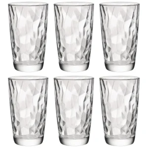 Bormioli Rocco Longdrinkglazen Diamond - Transparant - 470 ml - 6 stuks