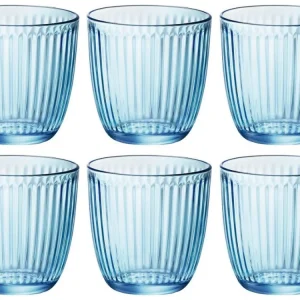 Bormioli Rocco Waterglazen Line Blauw - 290 ml - 6 stuks