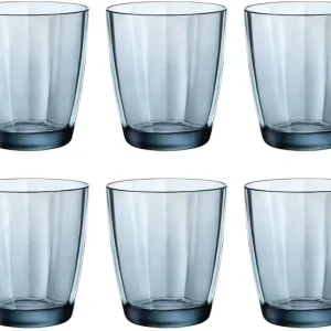 Bormioli Rocco Waterglazen Pulsar - Blauw - 300 ml - 6 stuks