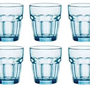 Bormioli Rocco Waterglazen Rock Bar - Blauw - 270 ml - 6 stuks