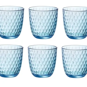 Bormioli Rocco Waterglazen Slot - Blauw - 290 ml - 6 stuks