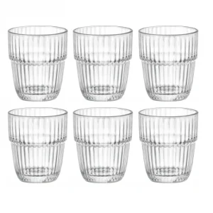 Bormioli Rocco Waterglazen Stapelbaar - Barshine - 210 ml - 6 stuks