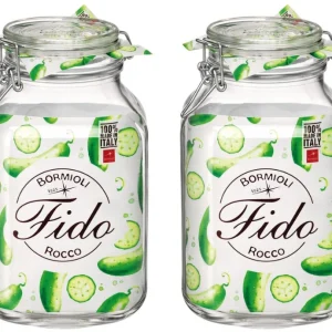 Bormioli Rocco Weckpot Fido Vierkant - 14 x 14 cm / 3 Liter - 2 stuks