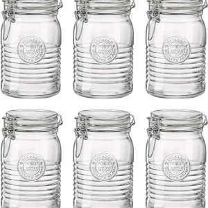Bormioli Rocco Weckpot Officina 1825 - ø 11 cm / 1 Liter - 6 stuks