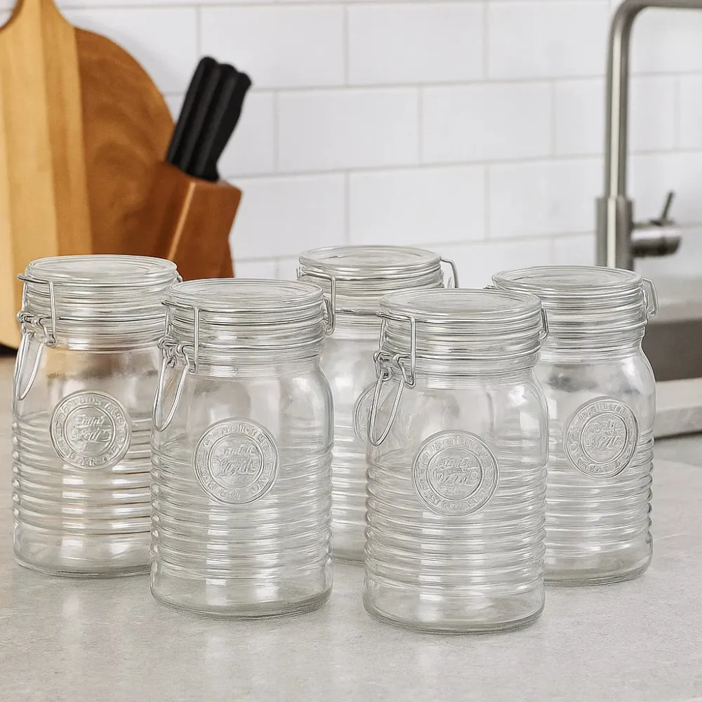Bormioli Rocco Weckpot Officina 1825 - ø 11 cm / 1 Liter - 6 stuks