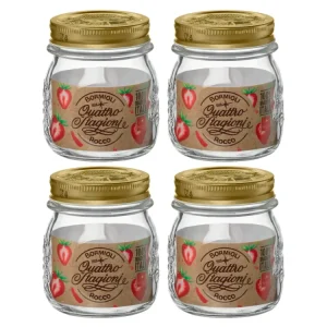 Bormioli Rocco Weckpot Quattro Stagioni - ø 8.5 cm / 250 ml - 4 stuks