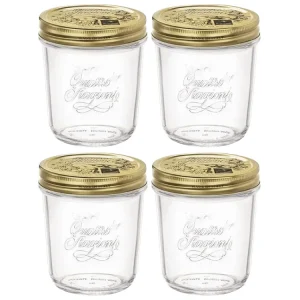Bormioli Rocco Weckpot Quattro Stagioni - ø 9 cm / 320 ml - 4 stuks