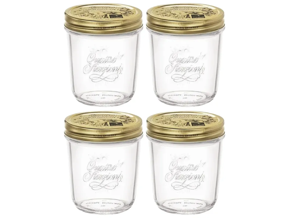 Bormioli Rocco Weckpot Quattro Stagioni - ø 9 cm / 320 ml - 4 stuks