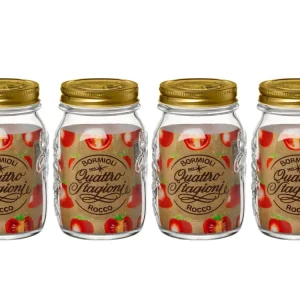 Bormioli Rocco Weckpot Quattro Stagioni - ø 9 cm / 500 ml - 4 stuks