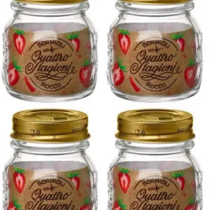 Bormioli Rocco Weckpotten Quattro Stagioni - ø 8.5 cm / 250 ml - 4 stuks