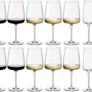 Bormioli Rocco Wijnglazen Set Nexo (Rode wijnglazen, Witte wijnglazen en Champagneglazen) - 18 delige set