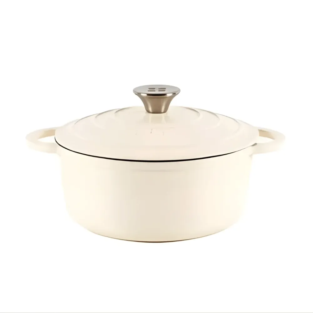 Braadpan 22x10.5 cm – 3,35 L – Wit | Geëmailleerd Gietijzer