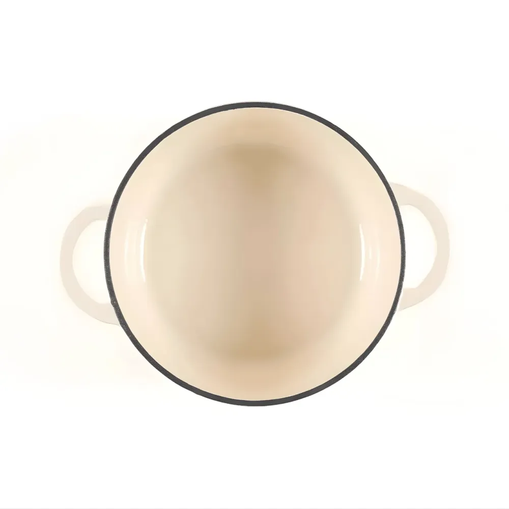 Braadpan 22x10.5 cm – 3,35 L – Wit | Geëmailleerd Gietijzer