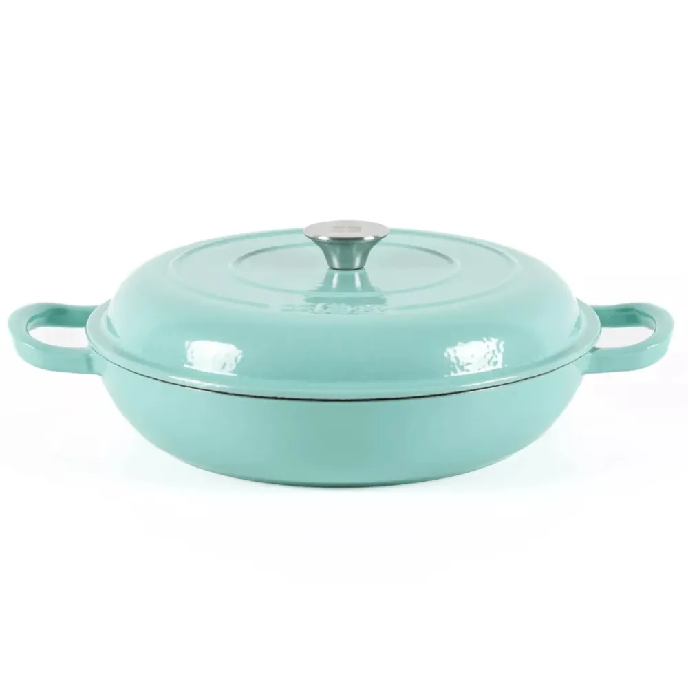 Braadpan 30 cm – 3,2 L – Mint | Geëmailleerd Gietijzer