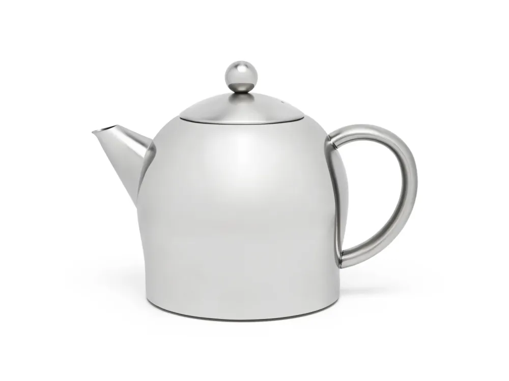 Bredemeijer - Dubbelwandige theepot Minuet Santhee - 0,5 liter - RVS - Mat