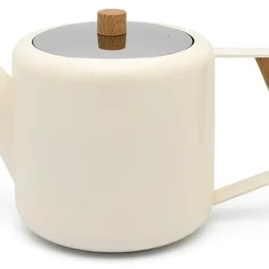 Bredemeijer Duet Design Boston Theepot 1,1l, wit Wit Mat Roestvrij staal 304