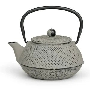 Bredemeijer - Gietijzeren theepot Jang - 0,8 liter - Betongrijs - Met filter