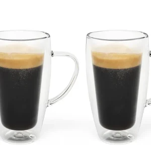 Bredemeijer Giftset 2 Dubbelwandige Koffie/Thee Glazen, 0,32l Transparant Glas