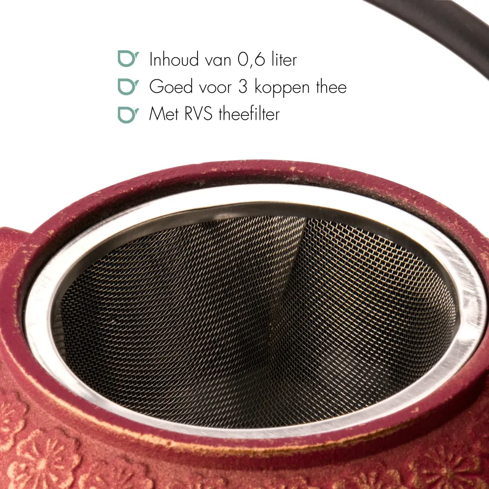 Bredemeijer - Giftset Shanghai 0,6L roze/goud