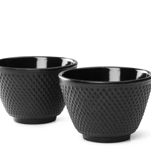 Bredemeijer Jang Giftset 2 Theekopjes, zwart Zwart Mat Gietijzer