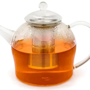 Bredemeijer Minuet Santhee Theepot Glas met filter1,5l Transparant Glanzend borosilicaatglas