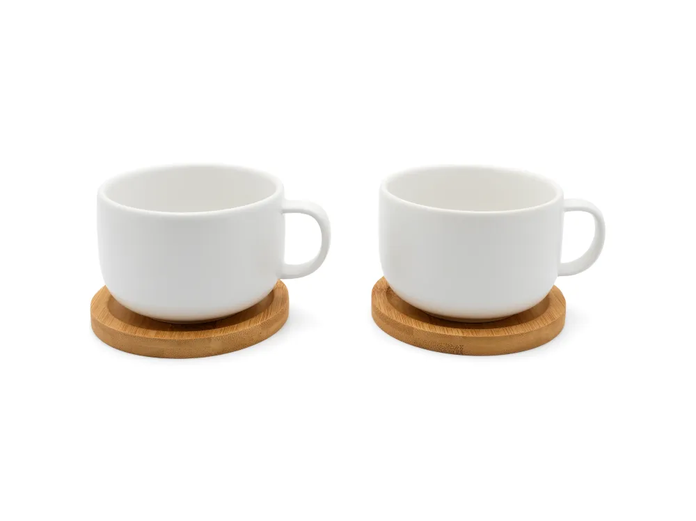 Bredemeijer - Theekop Umea 250ml wit s/2