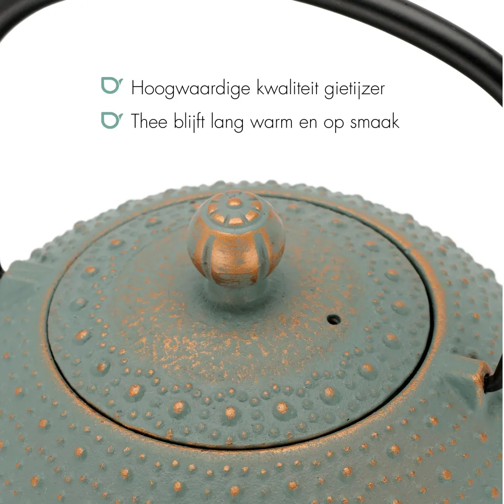 Bredemeijer - Theepot Anhui 0,9L gietijzer blauw