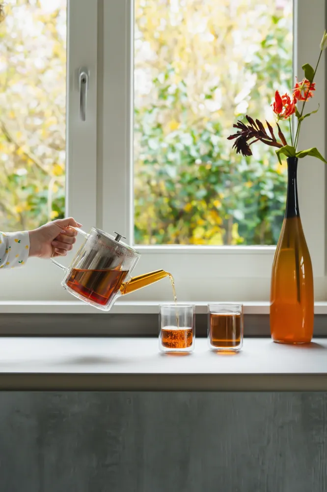 Bredemeijer - Theepot San Remo 1,0L dubbelwandig glas