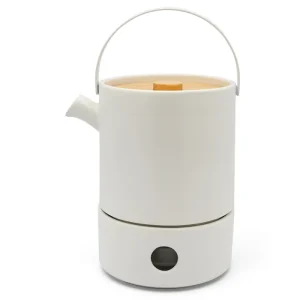 Bredemeijer Umea Theeset met warmer 1,2l, wit Wit Aardewerk