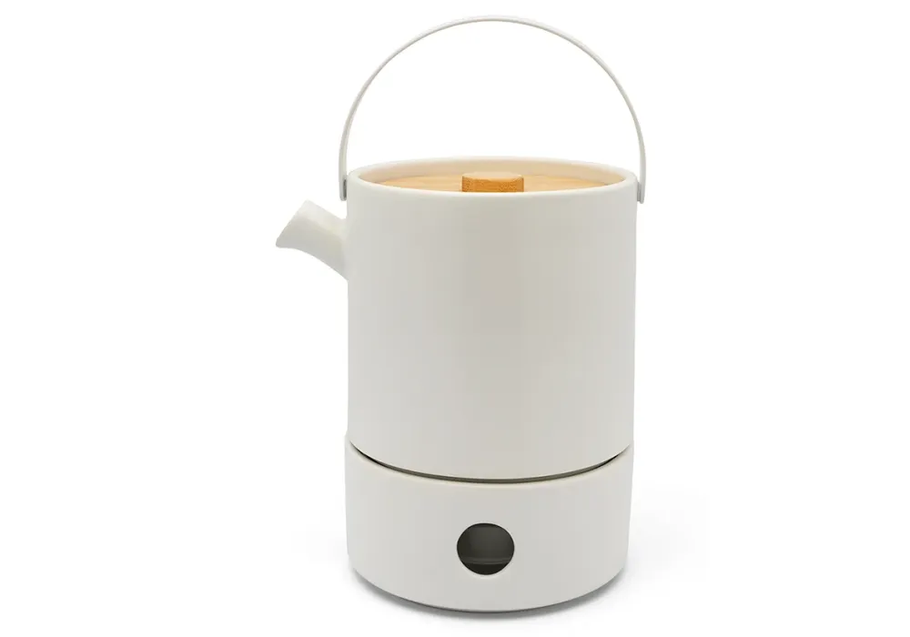Bredemeijer Umea Theeset met warmer 1,2l, wit Wit Aardewerk