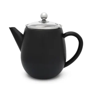 Duet Eva Theepot 1.1 Liter – Mat Zwart Bredemeijer