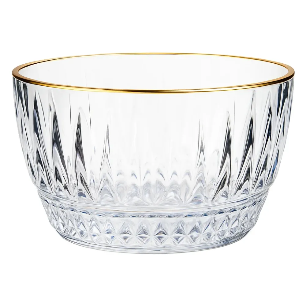 Bricard Avila Schalen – 6-delig – Glas – Ø10 cm – Transparant met gouden rand