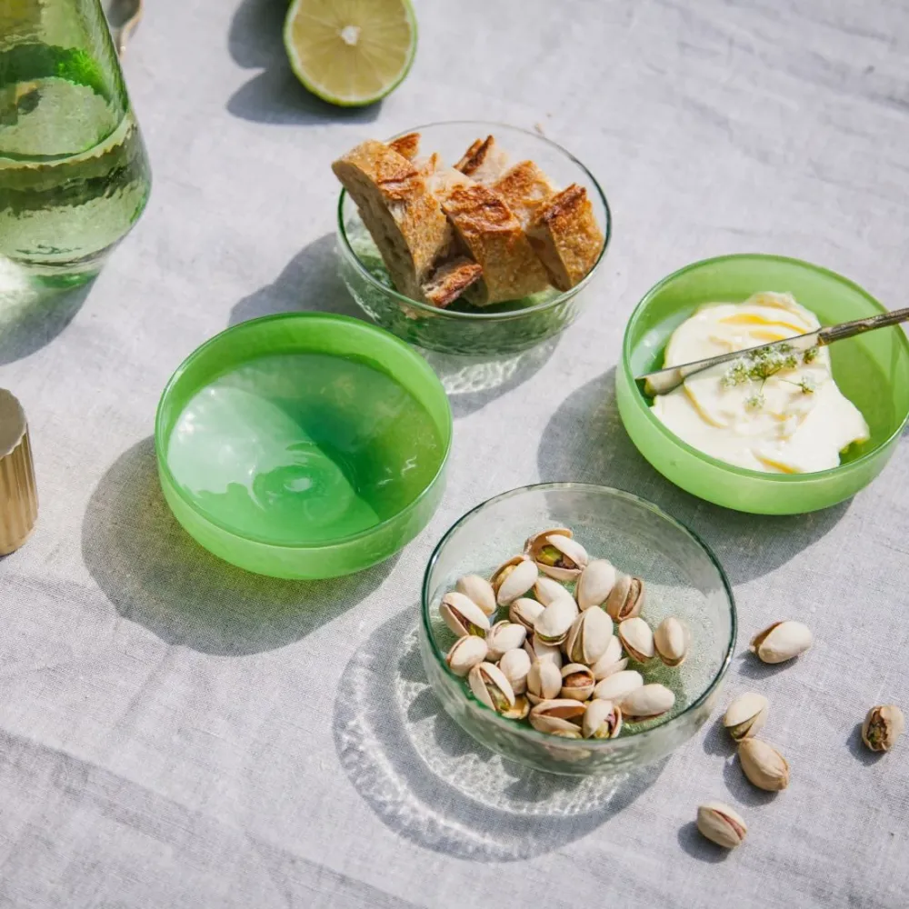 Brût Homeware schaaltjes Claude - groen - set van 4