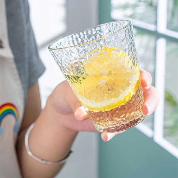 Bubble Drinkglazen met Gouden Rand – Set van 6