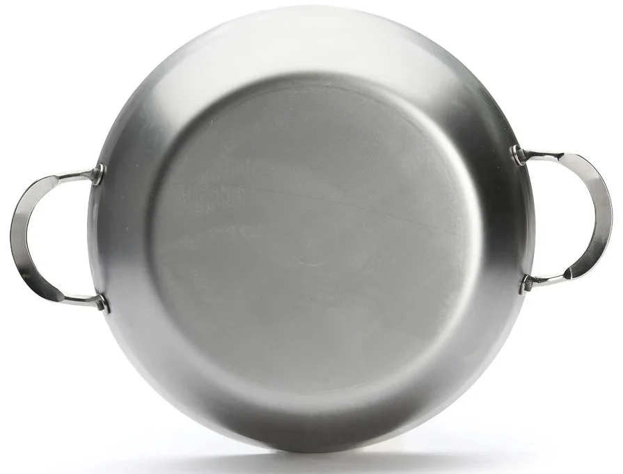 De Buyer Hapjespan / Sauteuse met 2 handvaten - Mineral B Pro - ø 32 cm / 5.5 liter - zonder anti-aanbaklaag