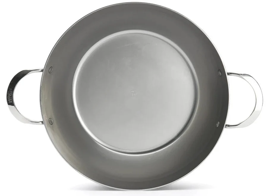 De Buyer Hapjespan / Sauteuse met 2 handvaten - Mineral B Pro - ø 32 cm / 5.5 liter - zonder anti-aanbaklaag