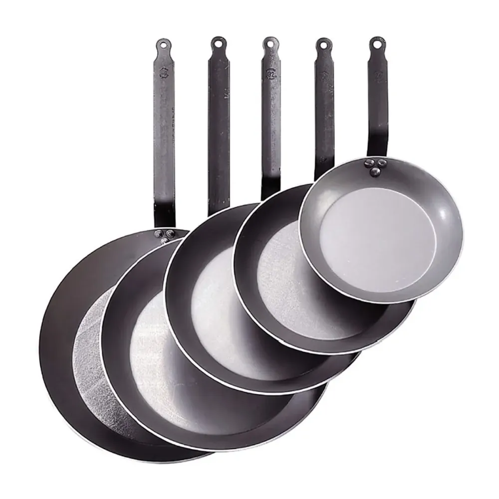 De Buyer Koekenpan Lyonnaise Carbon Plus - Plaatstaal - ø 22 cm - zonder anti-aanbaklaag