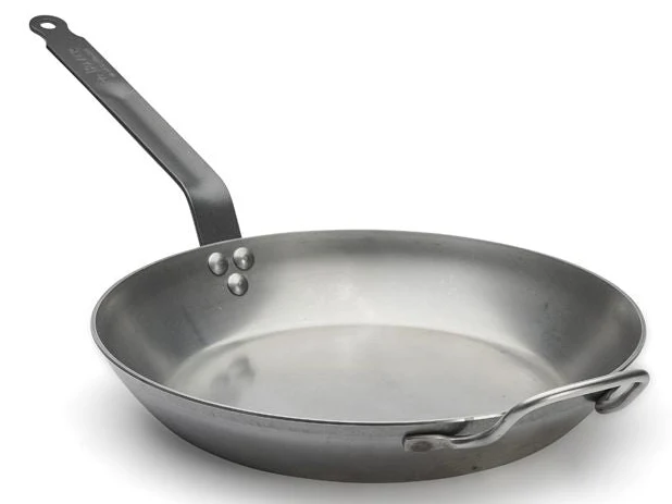 De Buyer Koekenpan Lyonnaise Carbon Plus - Plaatstaal - ø 32 cm - zonder anti-aanbaklaag