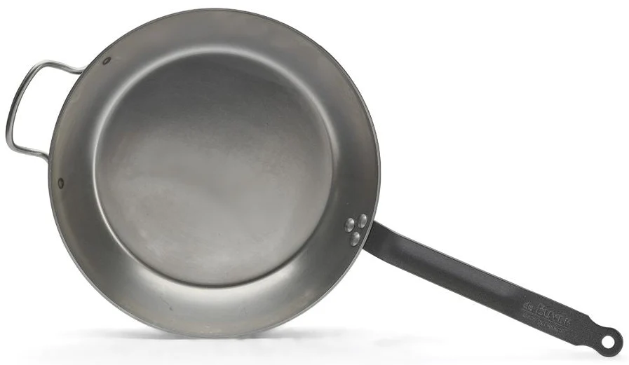 De Buyer Koekenpan Lyonnaise Carbon Plus - Plaatstaal - ø 32 cm - zonder anti-aanbaklaag